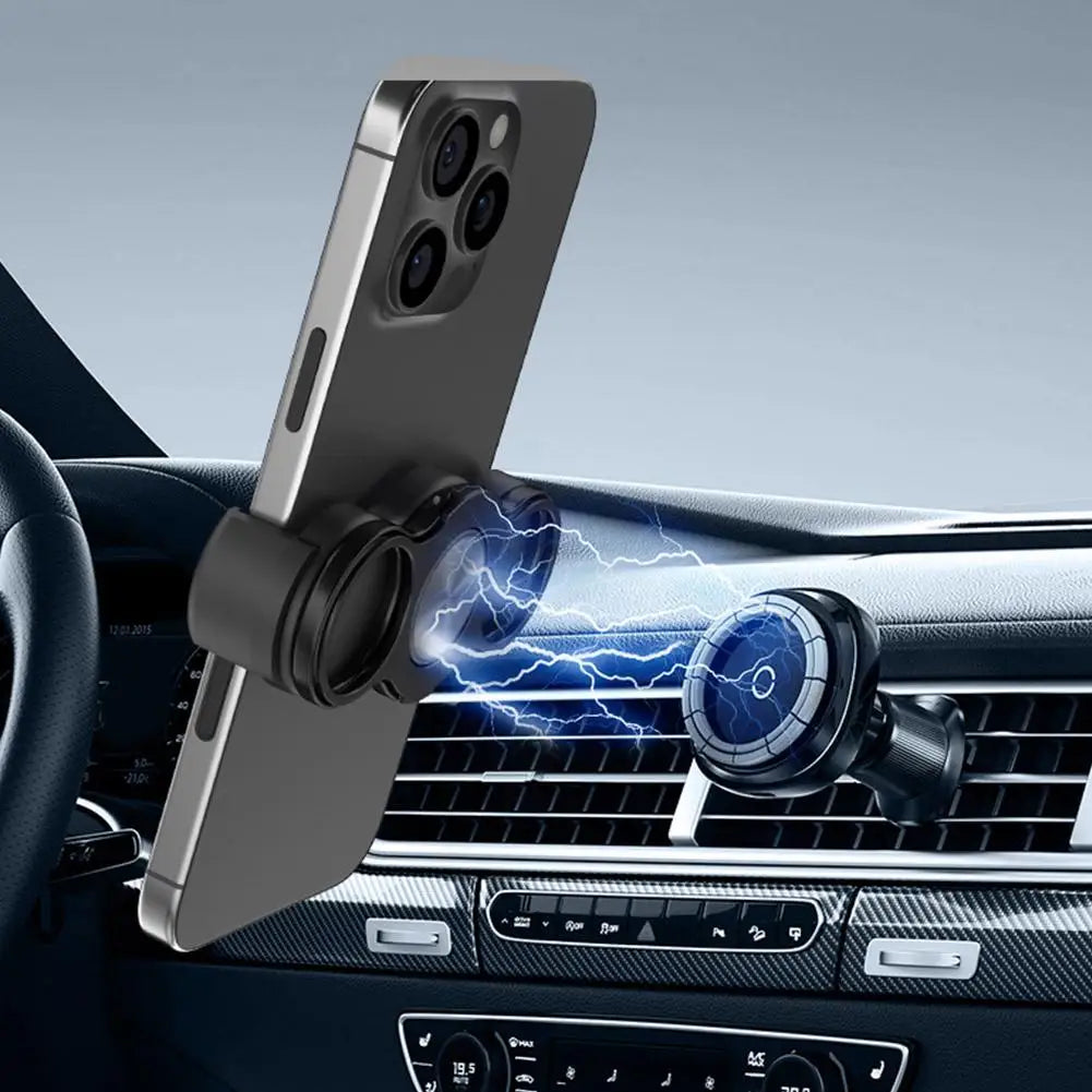 Triple Ring Foldable Metal Phone Stand & Magnetic Car Mount Phone Ring Stand Richie's