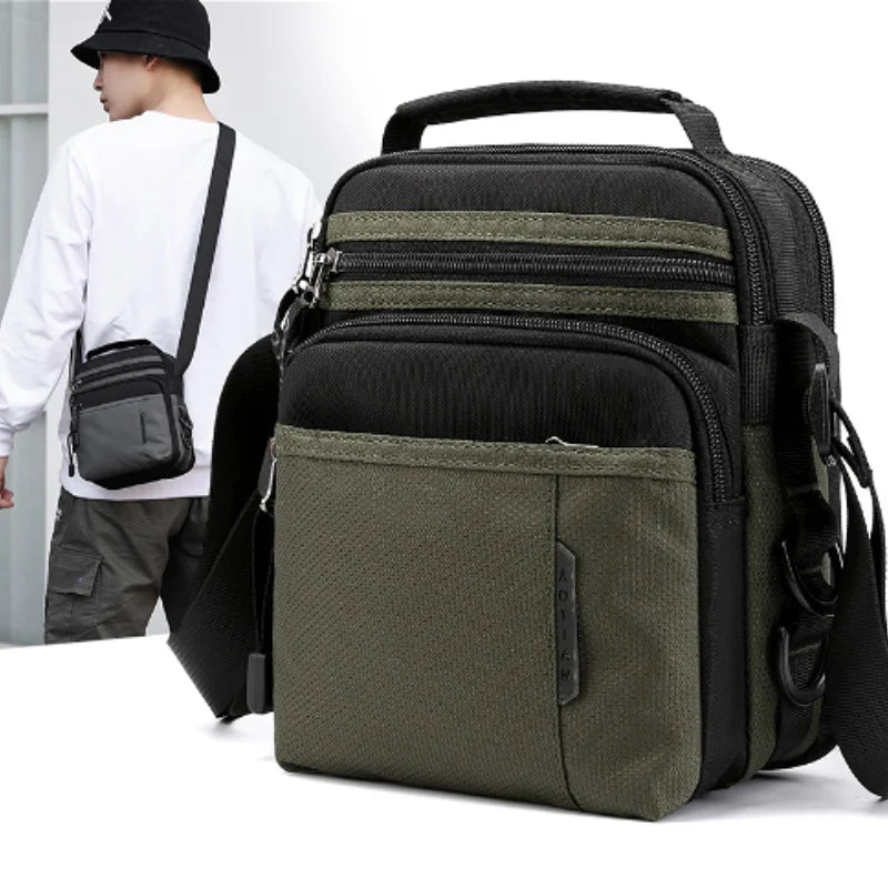 Men's Nylon Messenger Bag Lightweight Crossbody Shoulder Bag Messenger Bag Richie's