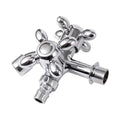 1/2" Dual Control 2-Outlet Wall Faucet – Garden & Bathroom Dual Outlet Faucet Richie's Default Title