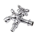 1/2" Dual Control 2-Outlet Wall Faucet – Garden & Bathroom Dual Outlet Faucet Richie's Default Title