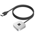 USB Fingerprint Reader 5ft Cable – Windows Hello 10/11 USB Fingerprint Scanner Richie's Silver
