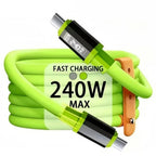 FUCHU 240W USB-C Fast Charging Cable with LED Power Display USB-C Charging Cable Richie's