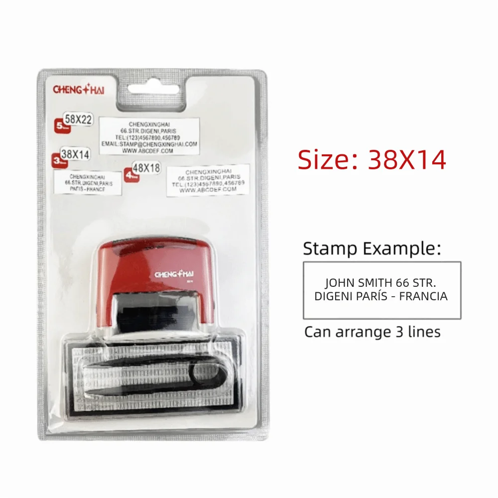 DIY Self-Inking Stamp Kit – Adjustable Multi-Size Monogram Set Self-Inking Stamp Kit Richie's Red-S