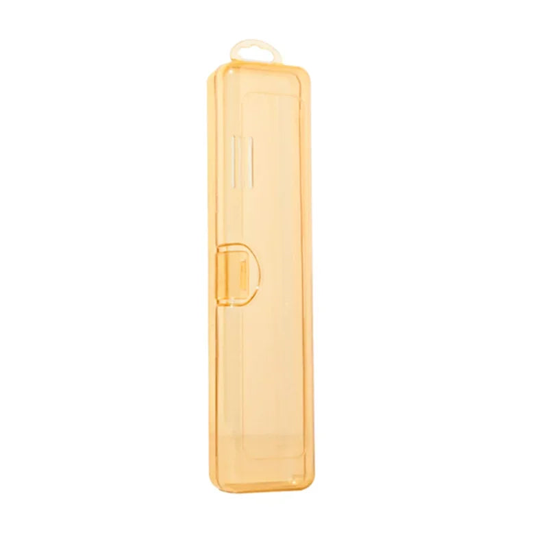Portable Travel Toothbrush Case & Toothpaste Storage Box Toothbrush Travel Case Richie's Yellow