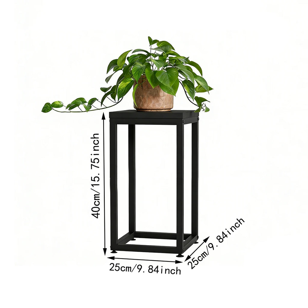 Metal Plant Stand 40cm Square Pedestal – Heavy Duty Indoor Plant Stand Richie's