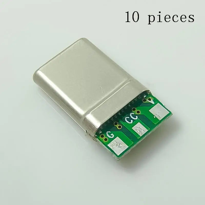 PD 3-Wire Type-C Laptop Connector with CC Pin & Capacitor USB-C Charging Connector Richie's A1 10 sets