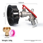 Brass IBC Tank Valve Faucet with Lock – 1/2 Inch Water Tap IBC Tank Valve Richie's A9