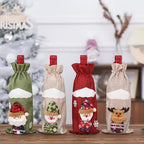 Christmas Wine Bottle Bags – Santa, Plaid & Floral | 1 or 3 Pcs Holiday Bottle Bag Richie's