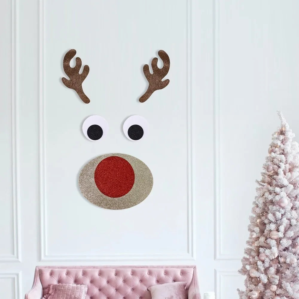 Large Christmas Window & Door Stickers – Snowman, Santa, Reindeer Christmas Wall Stickers Richie's