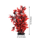 40cm Red Leaf Artificial Aquarium Plant | Realistic Fish Tank Decor Artificial Aquarium Plant Richie's