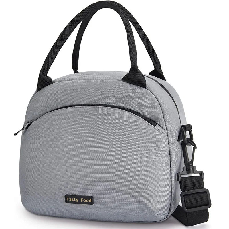 Insulated Lunch Bag Waterproof Cooler Tote for Men & Women Insulated Lunch Bag Richie's GRAY