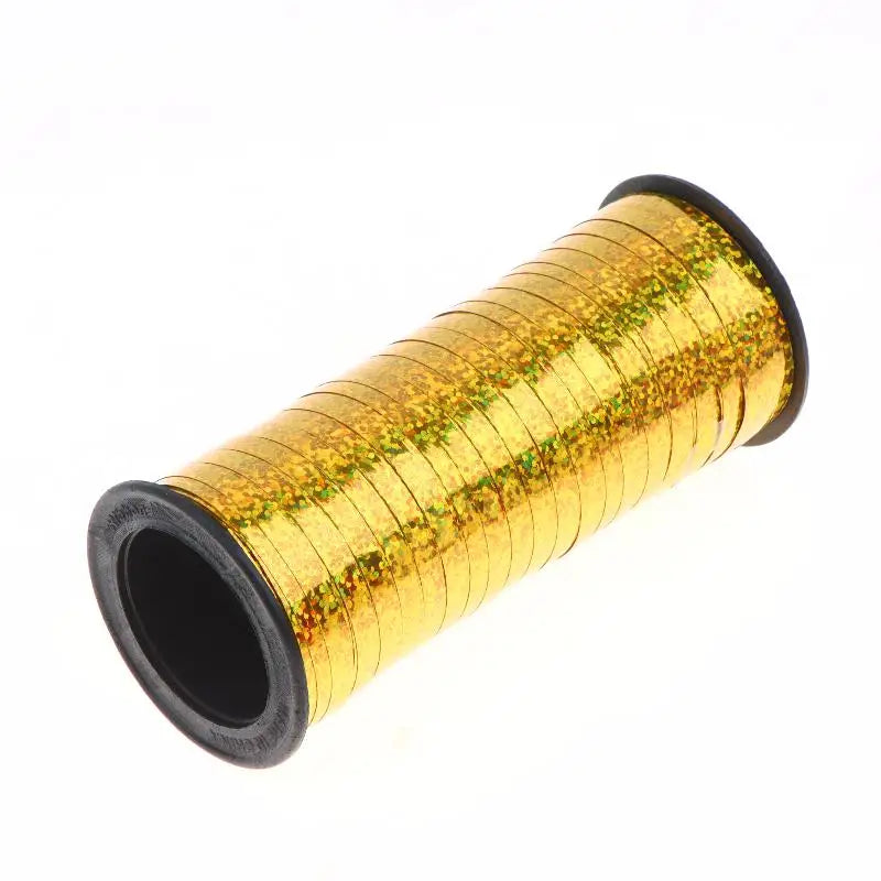 100 Yards Holographic Glitter Curling Ribbon for Gifts & Parties Decorative Craft Ribbon Richie's Gold