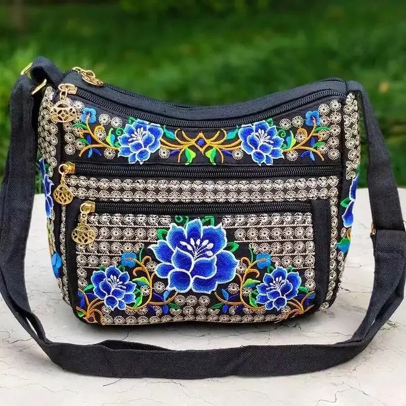 Yunnan Ethnic Embroidered Crossbody Shoulder Bag for Women Embroidered Crossbody Bag Richie's style9