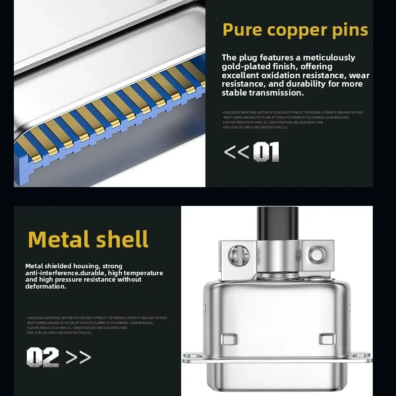 57 Series Centronics Connector CN14/24/36/50P Male Female Ribbon Cable Cable Connector Adapter Richie's
