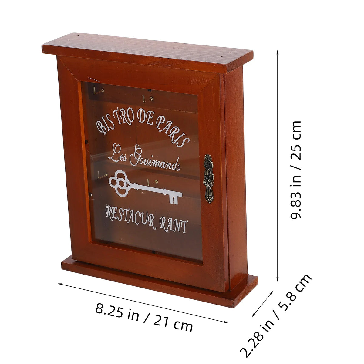Wooden Wall-Mounted Key Box Vintage Retro Home Organizer Wall Key Organizer Richie's