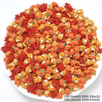 35pcs Autumn Resin Nail Decorations – Maple Leaf & Pumpkin Nail Art Charms Richie's