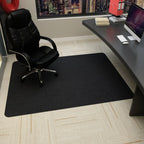 Anti-Slip Office Chair Mat – Polyester Floor Protection 90x140cm Office Chair Mat Richie's Black 90x140cm