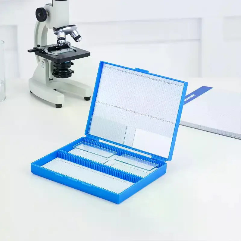 Microscope Slide Storage Box – 100-Slide Plastic Case Microscope Slide Case Richie's