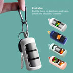 Portable Keychain Pill Box – Compact Travel Medication Organizer Keychain Pill Case Richie's Default Title