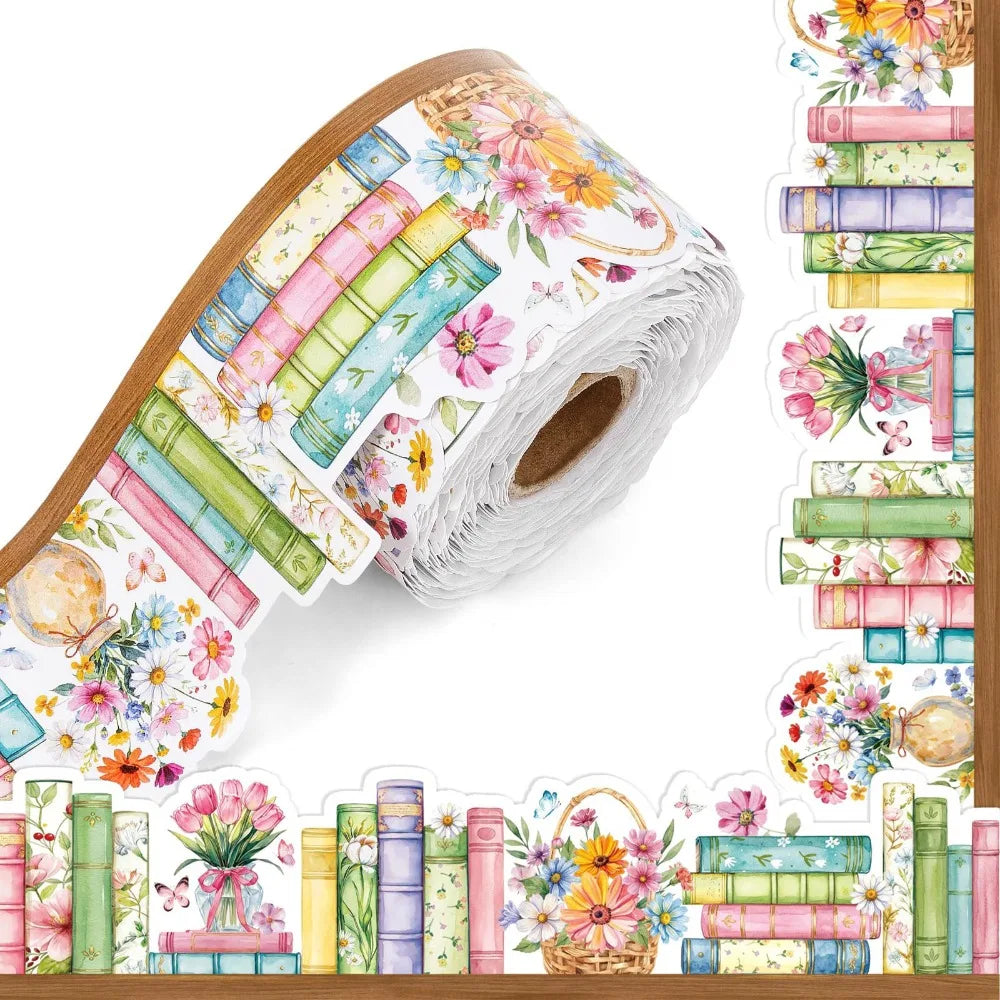 Floral Self-Adhesive Blackboard Border Sticker 10m Roll Wall Border Sticker Richie's B 16.5㎡
