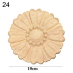 Floral Wood Carved Appliques – Decorative Furniture Corner Accents Wood Carved Applique Richie's 24