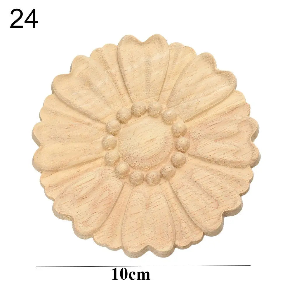 Wood Carved Floral Appliqué – Corner Furniture Frame Decoration Wood Carved Appliqué Richie's 24