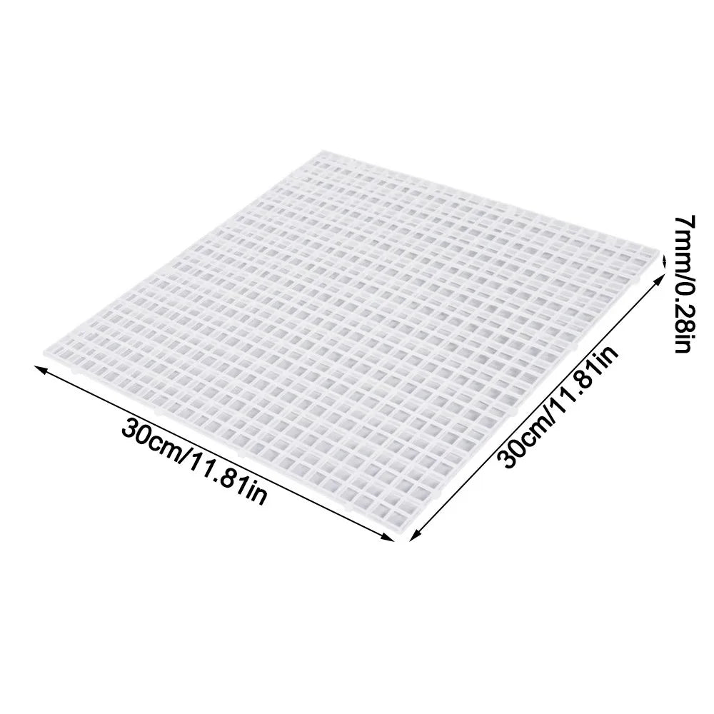 Fish Tank Isolation Plate – Spliceable Hollow Bottom Filter Aquarium Filter Plate Richie's Transparent-30-30cm
