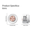 Portable Bladeless Clip Fan – 360° USB Rechargeable Mini Fan Clip-On Personal Fan Richie's White