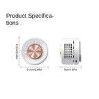 Portable Bladeless Clip Fan – 360° USB Rechargeable Mini Fan Clip-On Personal Fan Richie's White