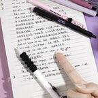 Heart Gel Pens Set 5pcs | 0.5mm Quick-Dry Retractable Black Ink Gel Pen Set Richie's