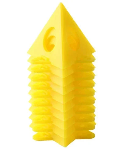 10pc Pyramid Painting Bracket Set – Spray & Stain Tripod Cones Painting Bracket Set Richie's 10 Pcs-Yellow