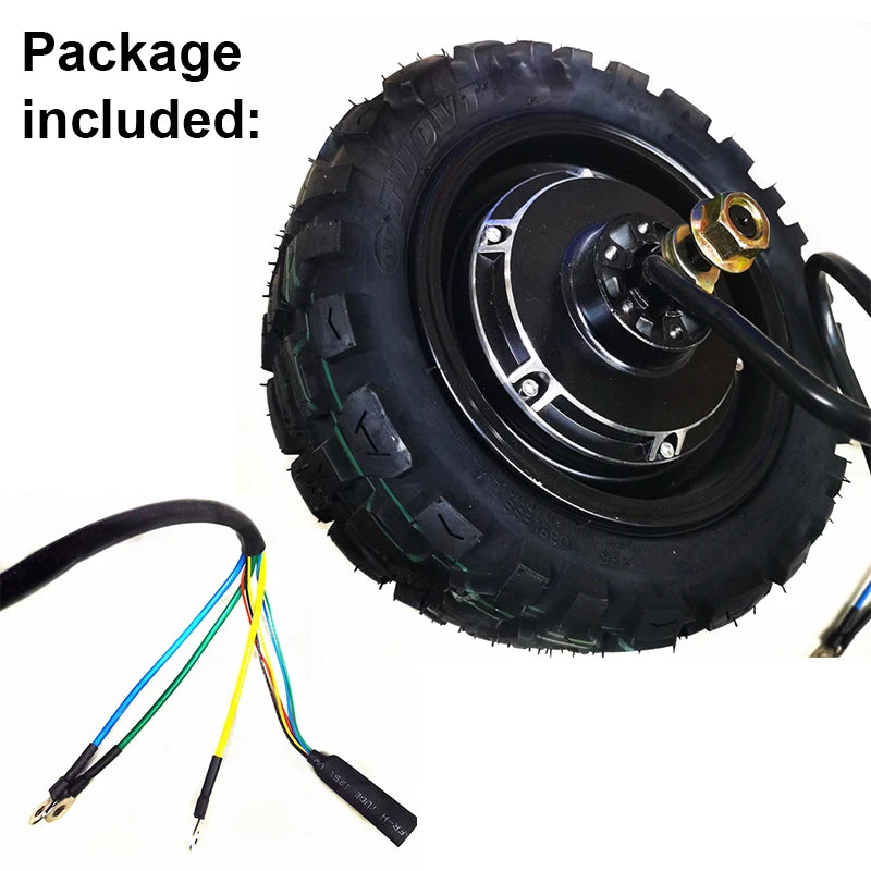 LAOTIE TI30 2800W 60V Brushless Hub Motor & Off-Road Tires Electric Scooter Motor Richie's Rear Wheel