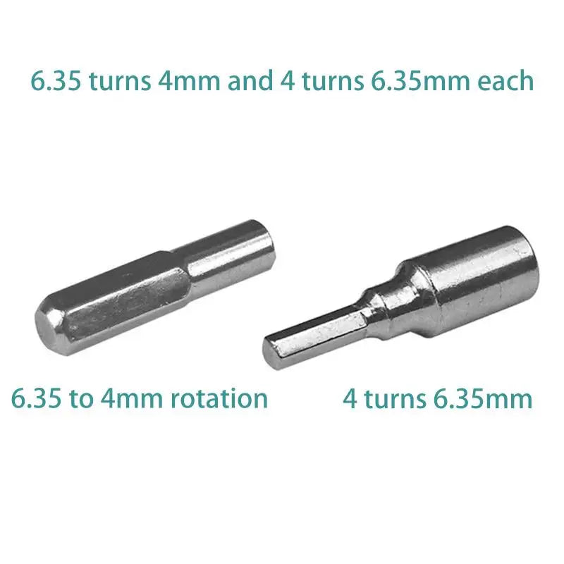 6.35mm Hex to 4mm Magnetic Bit Adapter Socket Holder Bit Adapter Richie's 2Pcs