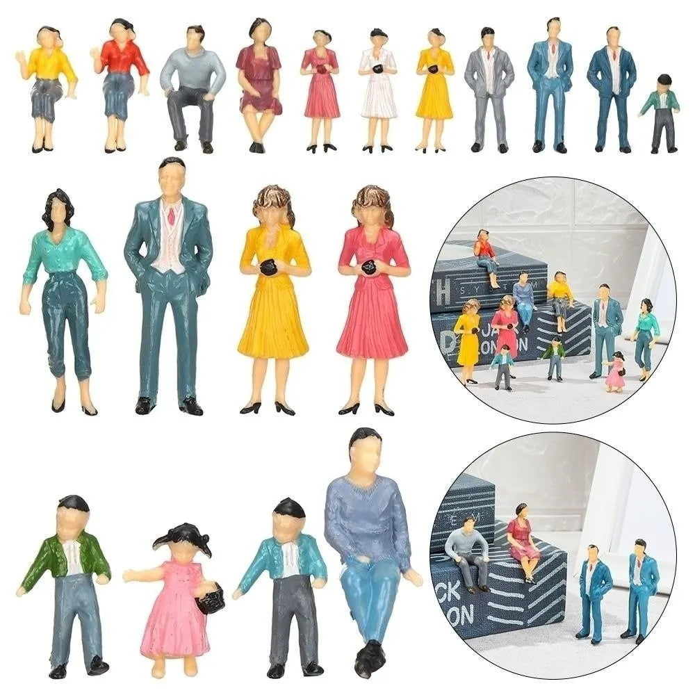 Scale Model People Figures 1:25–1:300 Mixed Poses 10/50pcs Model Miniature Figures Richie's