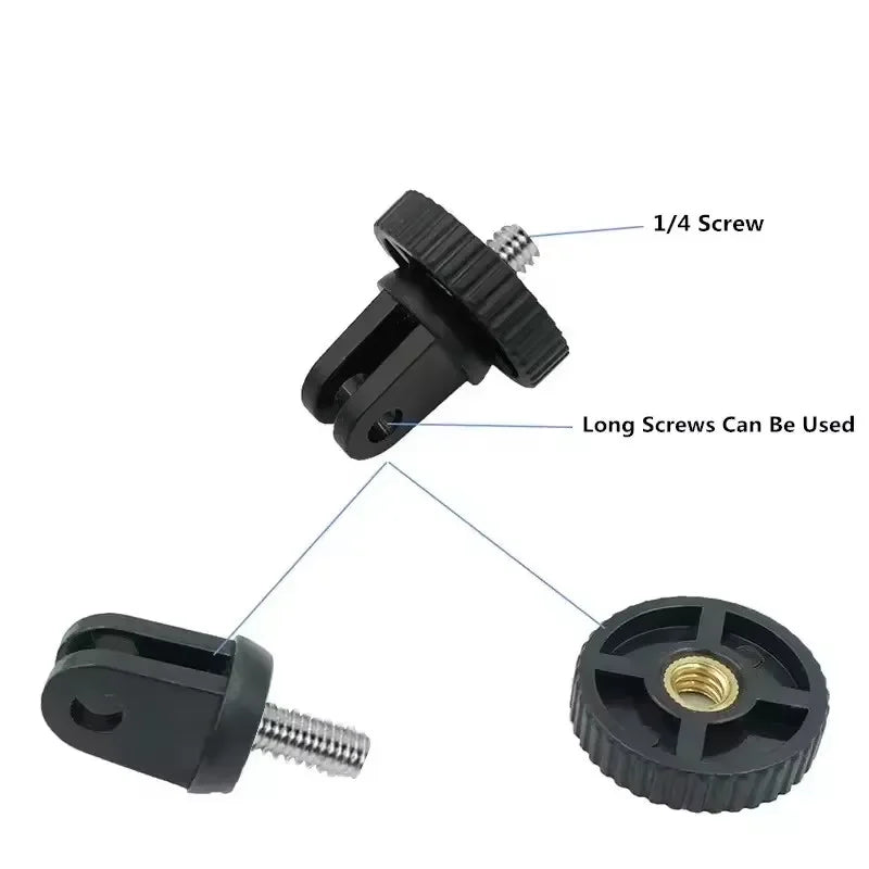 GoPro 1/4" Tripod Mount Screw Adapter – Hero 8 9 10 Camera Mount Adapter Richie's