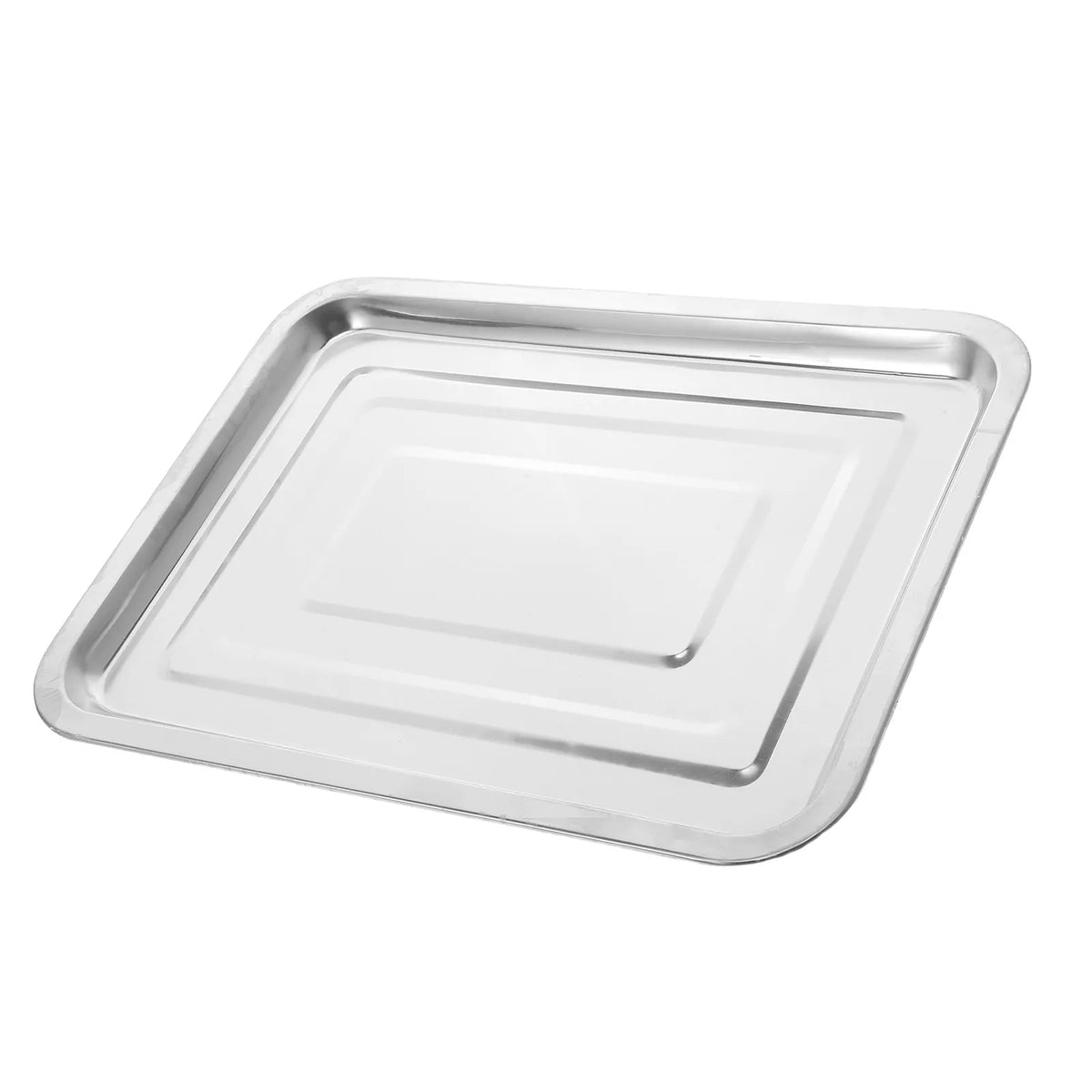 Stainless Steel Rectangular Serving Tray 14x10.6" | Buffet Tray Serving Tray Richie's
