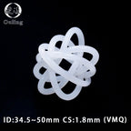 10PCS White VMQ Silicone O-Rings CS1.8mm | Plumbing & Machinery Silicone O-Ring Gasket Richie's