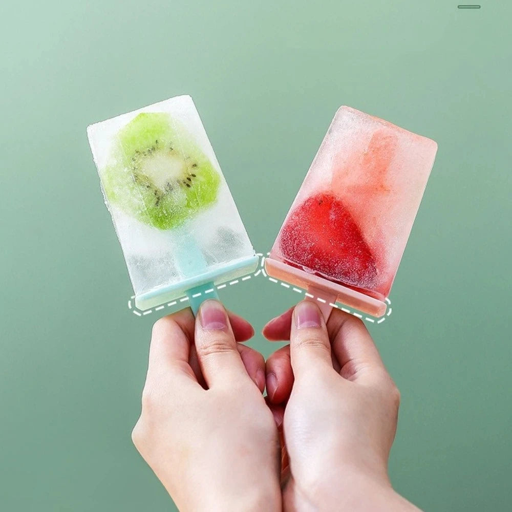 Reusable Popsicle Molds DIY Ice Cream Maker with Drip Guard Popsicle Mold Set Richie's