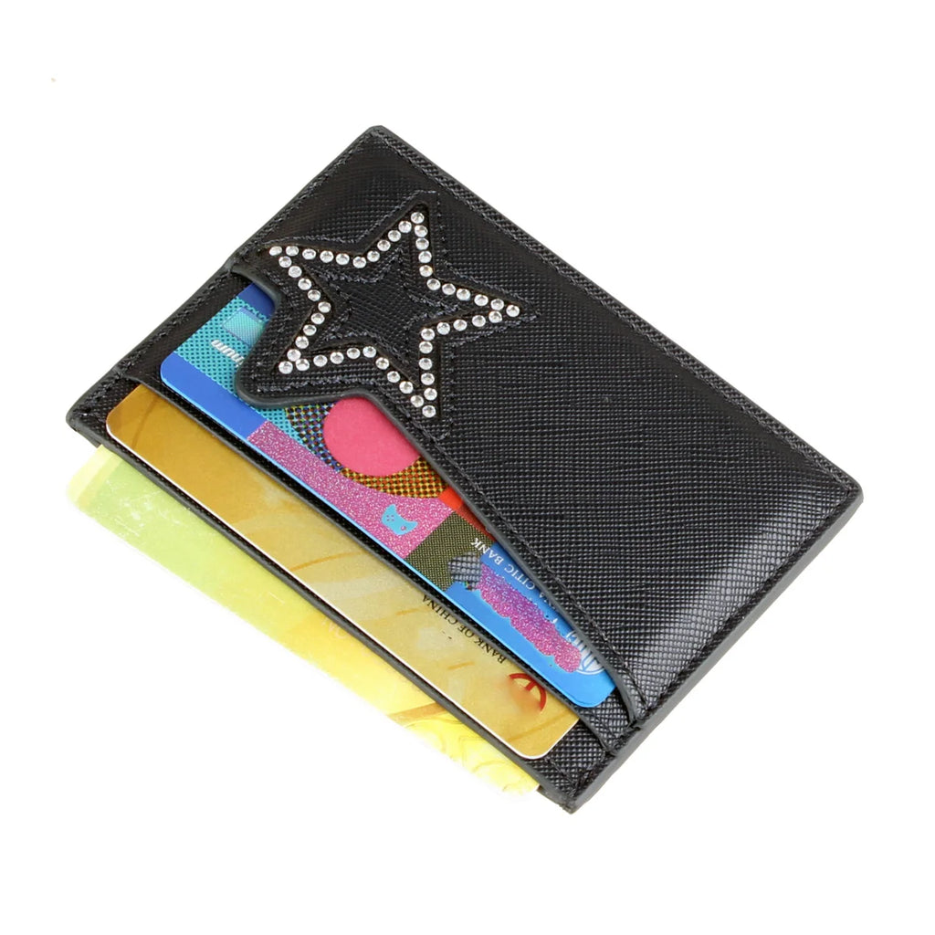 Diamond Pentagram PU Card Holder – Slim Stylish Card Clip Card Holder Wallet Richie's