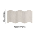 Wave Edge Felt Wall Panel – Ribbed Pin Board Display Board Felt Wall Panel Richie's 4-60x120cm