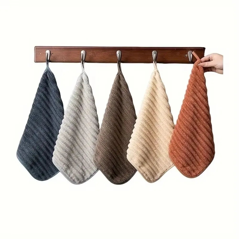 5-Piece Soft Quick-Dry Hand Towel Set – Absorbent Washcloths Hand Towel Set Richie's Mixed Colors