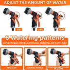 8-Pattern High-Pressure Garden Hose Spray Gun Adjustable Nozzle Garden Hose Nozzle Richie's