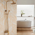 Antique Brass Wall Mounted Bathtub Shower Mixer Faucet Set Shower Mixer Faucet Richie's A