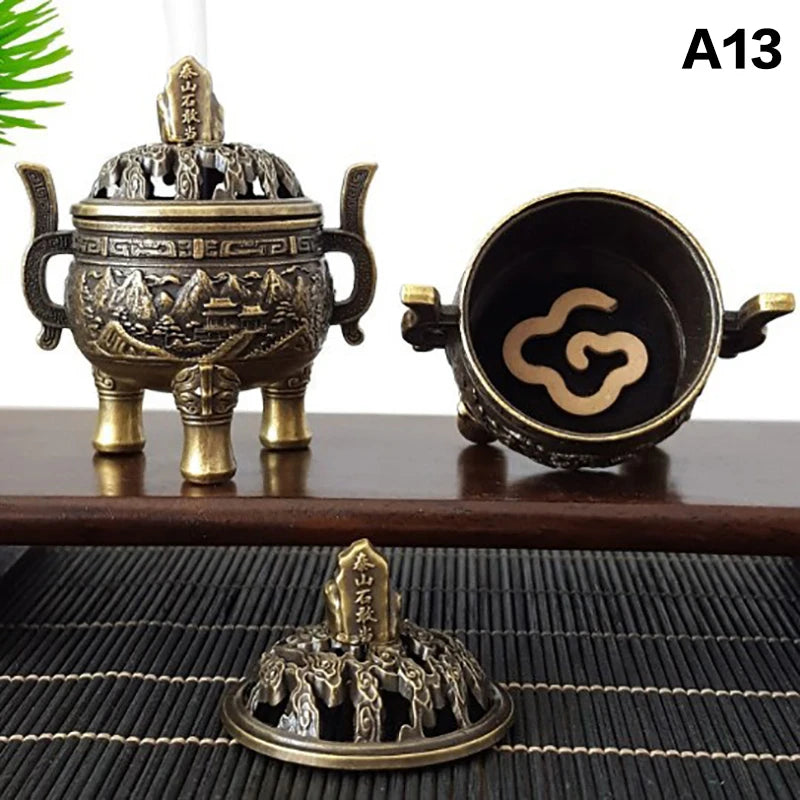 Chinese Style Alloy Incense Burner Bowl – Yoga & Home Decor Incense Burner Richie's A13
