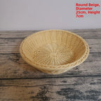 Wicker Woven Serving Basket – Bread, Fruit & Vegetable Tray Woven Serving Basket Richie's 25-7cm
