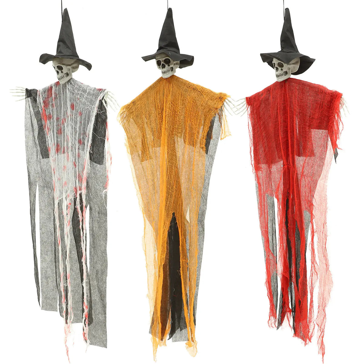 3Pcs Halloween Hanging Ghost & Skull Decorations – Haunted Props Halloween Hanging Decoration Richie's