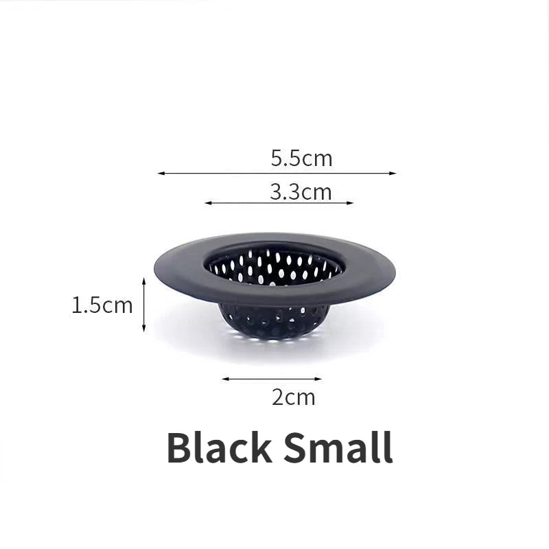 Stainless Steel Sink Strainer & Shower Drain Hair Catcher Sink Drain Strainer Richie's Black S