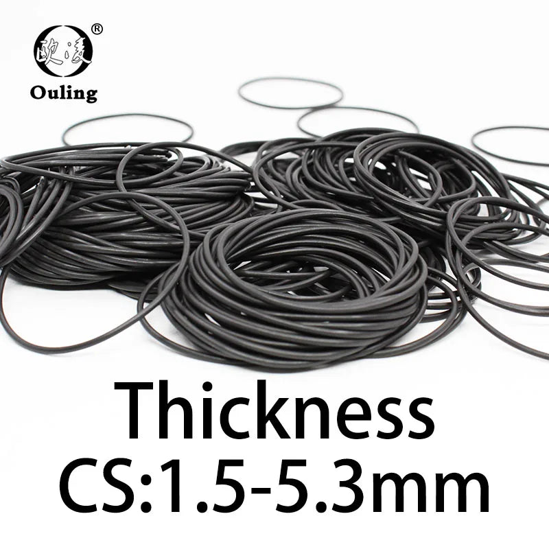 NBR Nitrile O-Ring Gasket 1.5/5.3mm CS – Temperature Resistant Rubber O-Ring Gasket Richie's OD60x1.5-10pcs