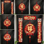 Chinese New Year 2026 Horse Year Couplet Red Tassel Décor Holiday Décor Set Richie's
