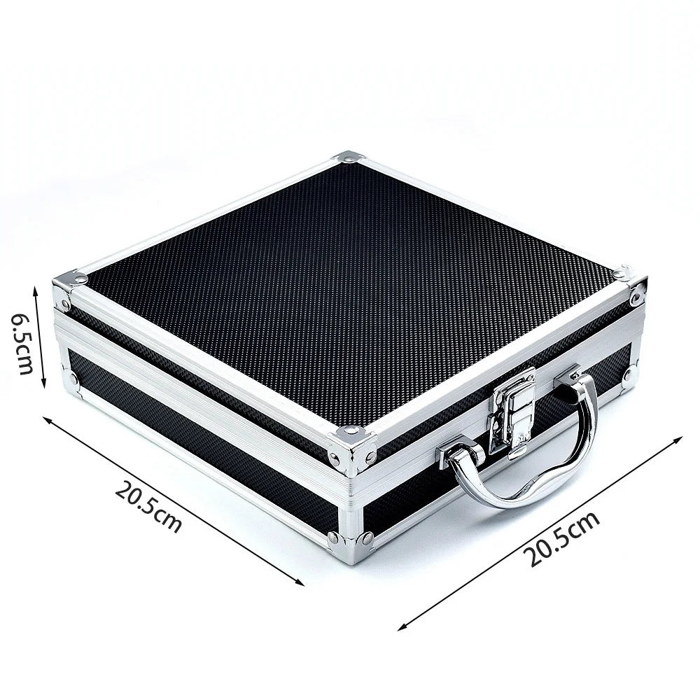 Aluminum Alloy Tool Box – Shockproof Case with Sponge Lining Aluminum Tool Box Richie's 205x205x65mm